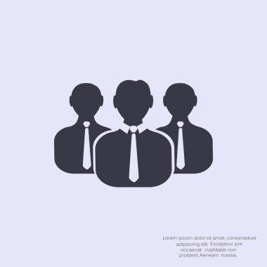 Grup insanlar basit web simgesi