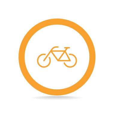 Bisiklet basit web simgesi