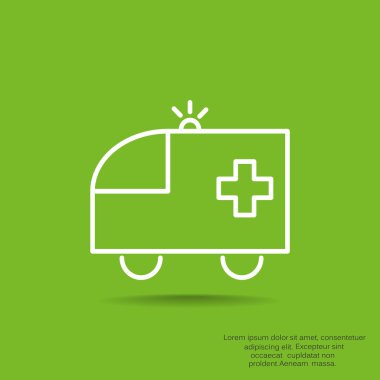 Ambulans araba web simgesi