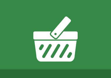 Alışveriş sepeti basit web simgesi