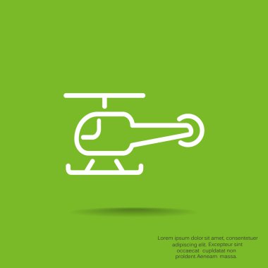 Basit helikopter web simgesi