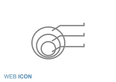 Yuvarlak Infographic web simgesi