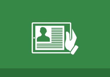 Dijital tablet basit web simgesi