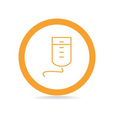 Damla sayacı basit web simgesi