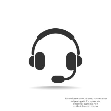 Kulaklık garniture web simgesi