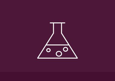 Kimyasal şişesi basit web simgesi