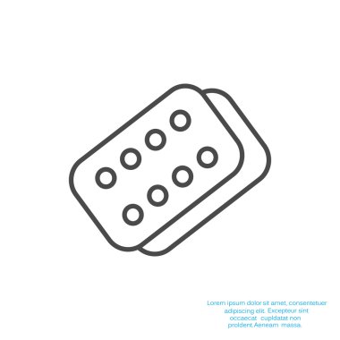 Bandaj sıva basit web simgesi