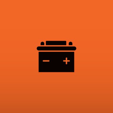 Basit araba pil web simgesi