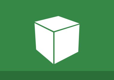 Basit küp web simgesi