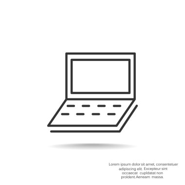 Basit dizüstü web simgesi