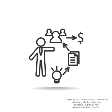 İş basit web simgesi