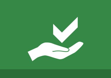 El web simgesi onay sembolü