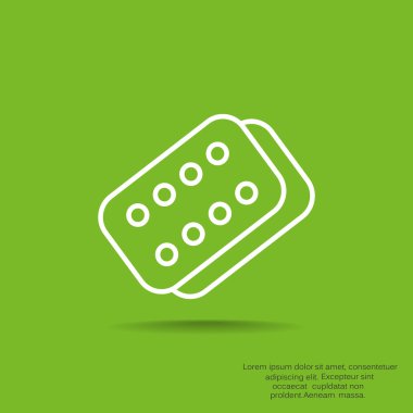 Bandaj sıva basit web simgesi