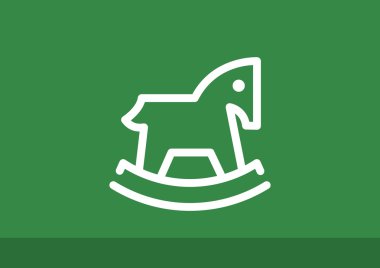 Çocuk oyuncak at web simgesi