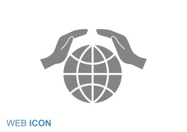 Dünya eller web simgesi