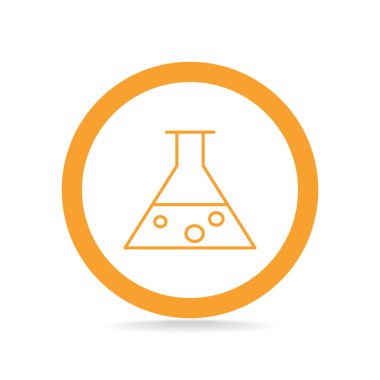 Kimyasal şişesi basit web simgesi