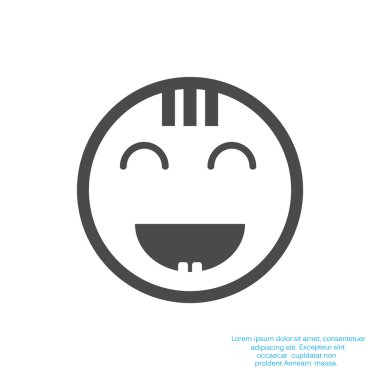 Mutlu bir çocuk yüzü doodle