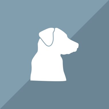 Yerli köpek siluet ile kayıt