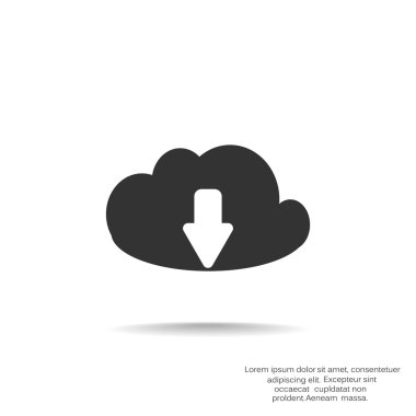 Bulut dosya karşıya yükleme simgesi