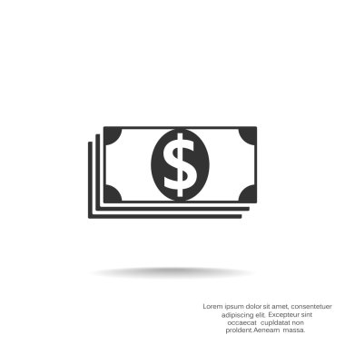 Dolar web simgesi yığını