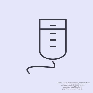 Damla sayacı basit web simgesi