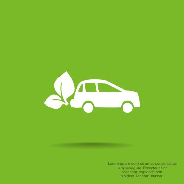 Eko yakıt basit simgesi