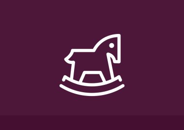 Çocuk oyuncak at web simgesi