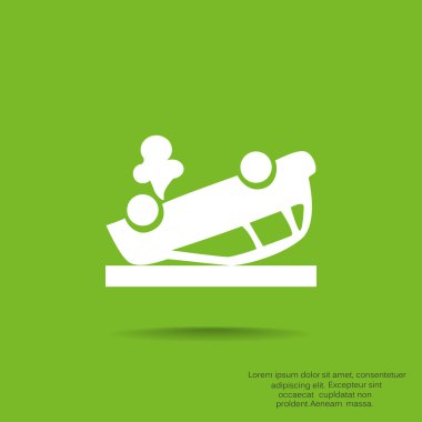 Kırık araba web simgesi