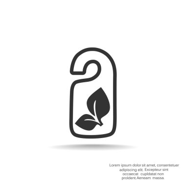 Eko etiket simge asılı