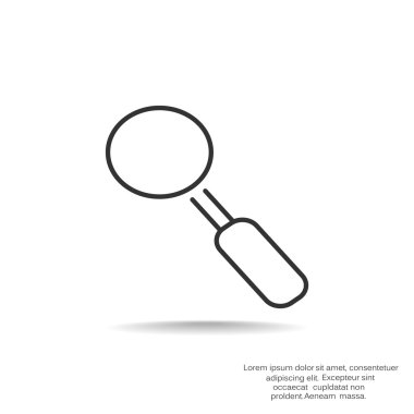 Basit büyüteç simgesini