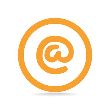 Geniş e-posta işareti web simgesi