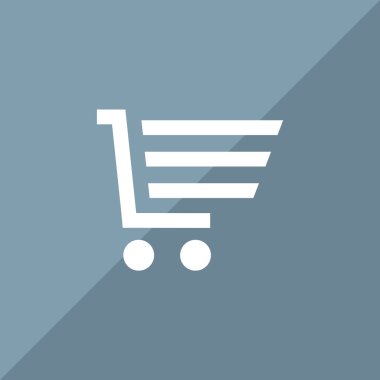 Alışveriş sepeti basit web simgesi