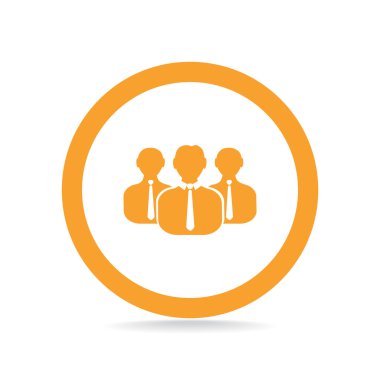 Grup insanlar basit web simgesi