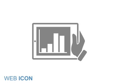 Dijital tablet basit web simgesi