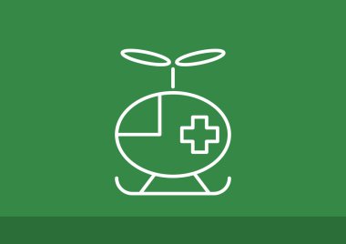 Basit helikopter web simgesi