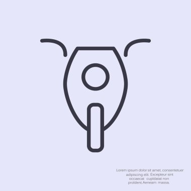 Basit motosiklet web simgesi