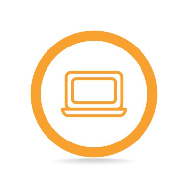 Basit dizüstü web simgesi