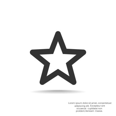 Basit yıldız web simgesi