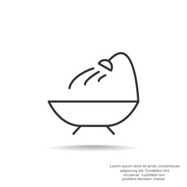 Basit banyo web simgesi