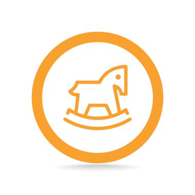 Çocuk oyuncak at web simgesi