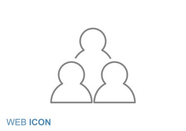 Grup insanlar basit web simgesi