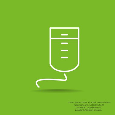 Damla sayacı basit web simgesi