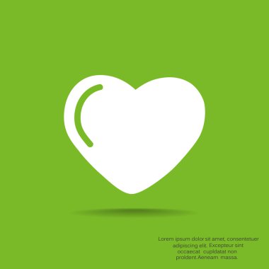 Basit kalp web simgesi