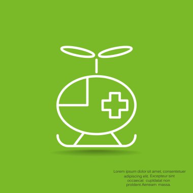 Basit helikopter web simgesi