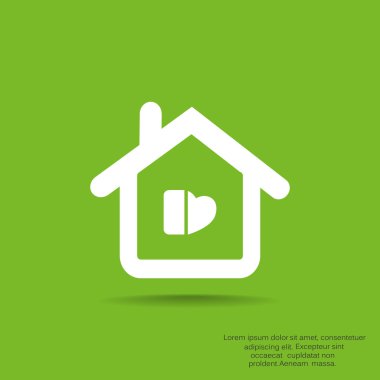 Ev basit web simgesi