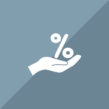 İnsan elindeki yüzde işareti