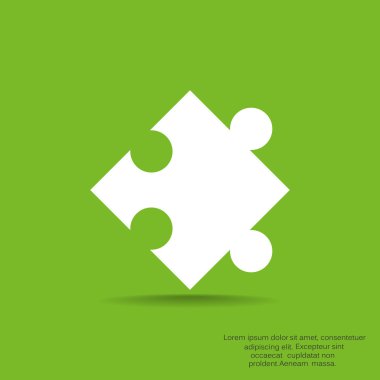 Bulmaca öğesi basit web simgesi