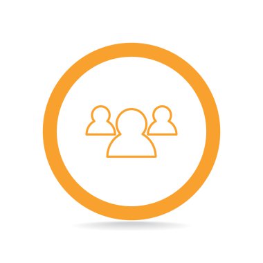 Grup insanlar basit web simgesi