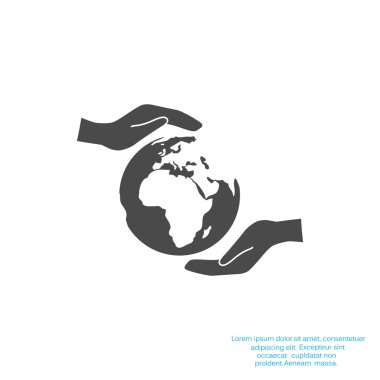 Dünya eller web simgesi