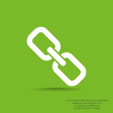 Basit zincir web simgesi